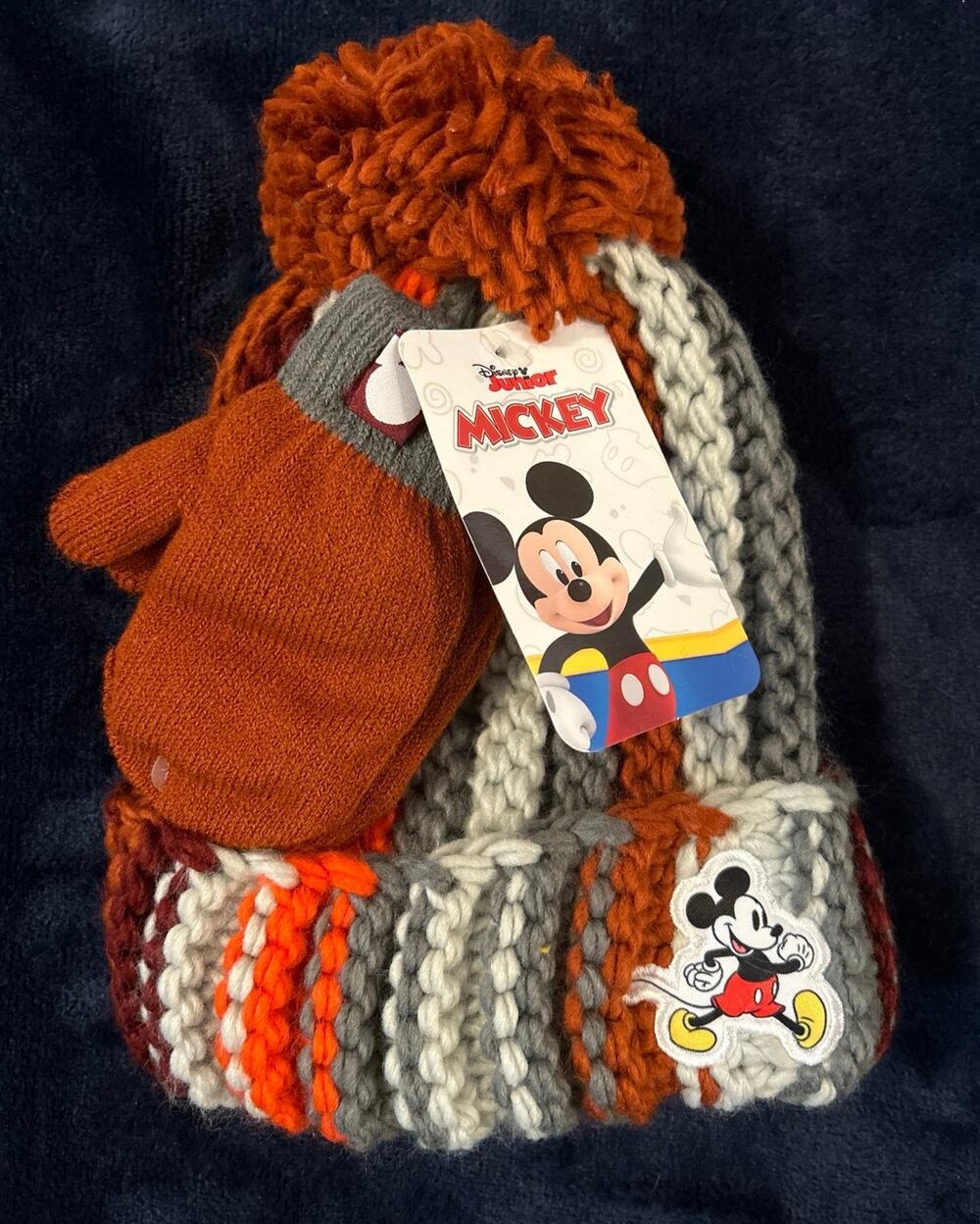 Mickey Mouse Kids Winter Hat and Glove Set
